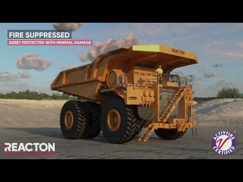 AS 5062 Approved Reacton Automatic Fire Suppression for Mining Vehicles [Application Showcase]