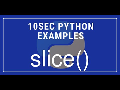10sec Python Examples Slice Built In Function By Code Recipe