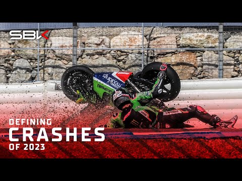 The defining crashes of #WorldSBK in 2023 💥 | #2023SeasonReview