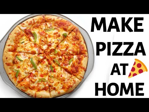HOW TO MAKE PIZZA AT HOME | CHICKEN PIZZA !