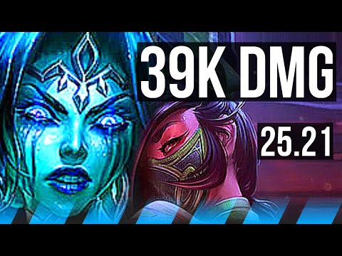 MORGANA vs AKALI (MID) | 39k DMG | KR Master | 25.21