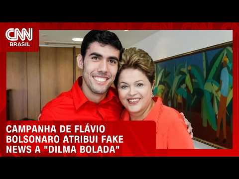 Campanha de Flávio Bolsonaro atribui a ‘Dilma Bolada’ fake news sobre padroeira | CNN AGORA