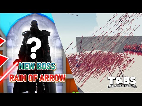 ARROW RAIN UNIT vs ALL BOSS | 화살표 레인 유닛 대 모든 보스 | TABS - Totally Accurate Battle Simulator