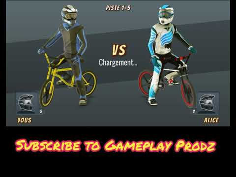 Mad Skills BMX 2- Gameplay Walkthrough- Level 5 forest- Me vs Alice