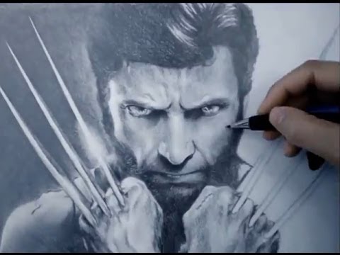 Amazing X men Wolverine Speed Drawing Hugh Jackman