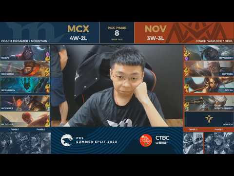 [EN] MCX vs NOV | Week 3 Day 2 | PCS Summer (2020) | Machi Esports vs Nova Esports