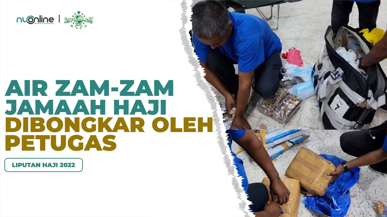 Kedapatan Bawa Zamzam, Puluhan Koper Jamaah Haji Indonesia Dibongkar