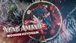 Obake Pam - Wooden Keychain (Christmas) video 1