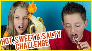 HOT, SWEET AND SALTY CHALLENGE! EXTREME FOOD TASTE TEST GROSS FOOD CHALLENGE! IDEA BY PLP TV