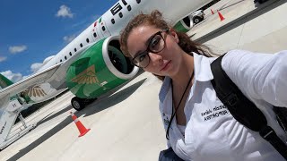 EN VIVO desde el AIFA: Primer vuelo AIFA-Tulum con EMBRAER E195-E2 de MEXICANA