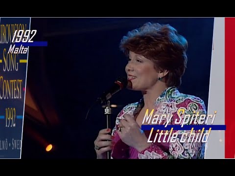 eurovision 1992 10 Malta 🇲🇹 Mary Spiteri - Little child ᴴᴰ