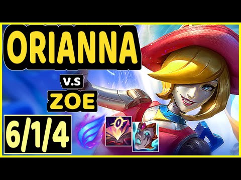 PIREAN (ORIANNA) vs ZOE - 6/1/4 KDA MID CHALLENGER GAMEPLAY - KR