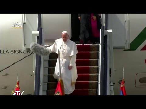 Arrivée du Pape François en Egypte