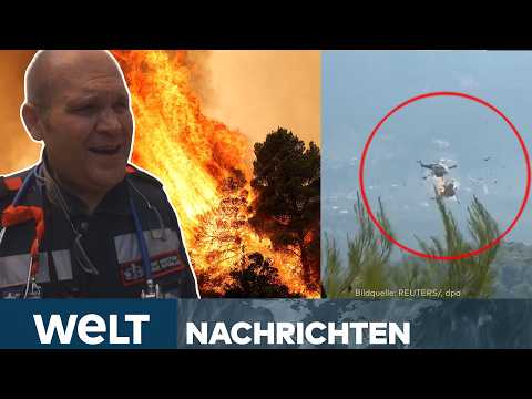 Video Thumbnail: INFERNO IN GRIECHENLAND: Löschhubschrauber stürzen ab! 12.000 Hektar Land zerstört | STREAM