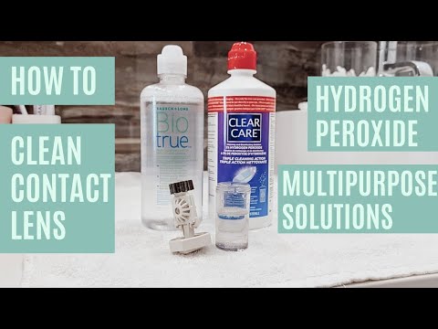 HOW TO: CLEAN CONTACT LENS | 2 WAYS