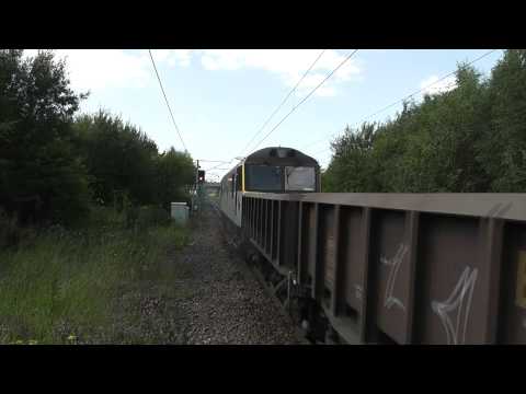 (HD) The Power of The Class 92s: 92041 Works 6S51 At Holytown