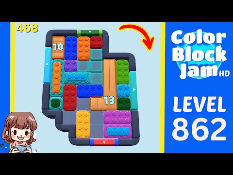 Color Block Jam Level 468 (862) Solution Walkthrough