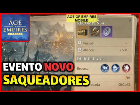 Saiba como fazer o Novo Evento CAÇADA DOS SAQUEADORES Age of Empires Mobile