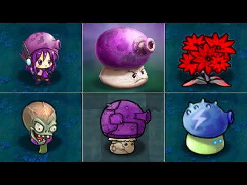 Plants vs Zombies Mod | Zombotany - 100% All FUME-SHROOM Plants VS All ZomBotany 2