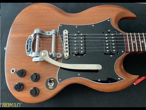 Bigsby B5, Vibe V5 Short Tail, Allparts roller bridge Fits Gibson/Epi SG large batwing pickguard image 4