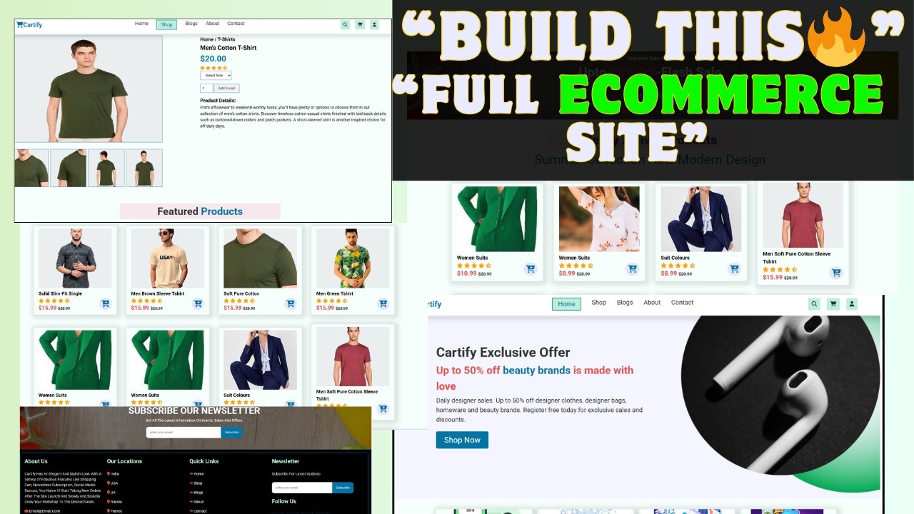 “Build a Complete Responsive Ecommerce Website (HTML CSS JS) | Full Course 🔥”