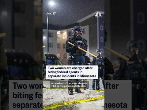 Two women charged after biting agents in Minnesota