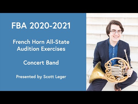 FBA 2020 All-State Concert Band (9th-10th Grade) Audition Guide with Score and Performance Notes