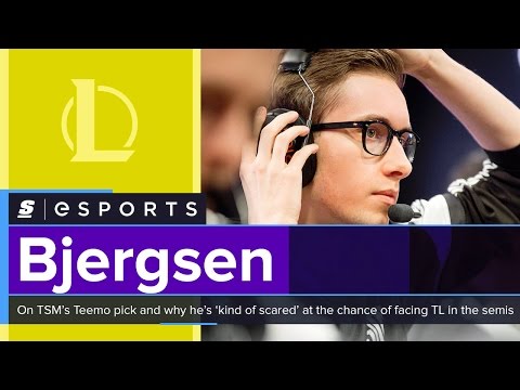 Bjergsen on TSM’s Teemo pick and why he’s ‘kind of scared’ at the chance of facing TL in the semis