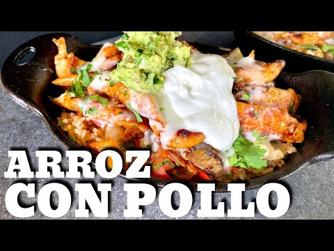 Arroz Con Pollo on the Griddle - Easy Mexican Chicken and Rice