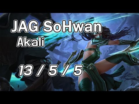 JAG SoHwan Akali 13/5/5 VS Fiora
