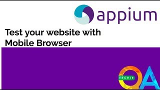 How to test your mobile browser with appium