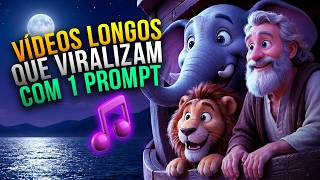 IA Cria Vídeos Longos COM 1 PROMPT com Música e Narração Profissional