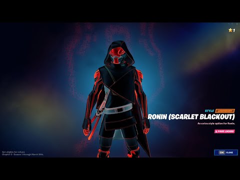 How to Unlock RONIN (Scarlet Blackout) Super Style | Fortnite Chapter 3 Season 1