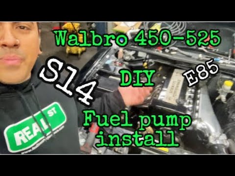 S14 240sx Walbro fuel pump install (DIY) 1995-1998
