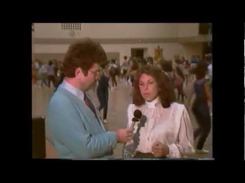 1984 Centel Cable TV Host Dan Hogan at Girls Drill Team Competition Winter Haven FL