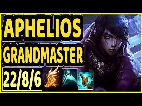 STROMPEST (APHELIOS) - 22/8/6 KDA GAMEPLAY - NA Ranked GRANDMASTER