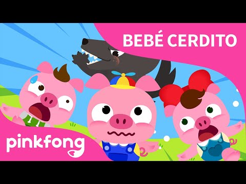 Tres Cerditos y el Lobo Malo | Bebé Cerdito | Animales | Pinkfong Canciones Infantiles