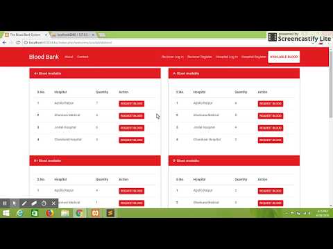 Blood Bank System using Codeigniter (PHP|MYSQL) & Bootstrap 3