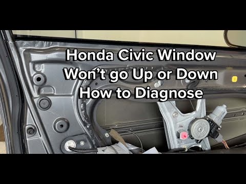 Honda Civic Window Won’t Move? Step-by-Step Diagnosis to Fix the window regulator 8th Gen 2006–2011