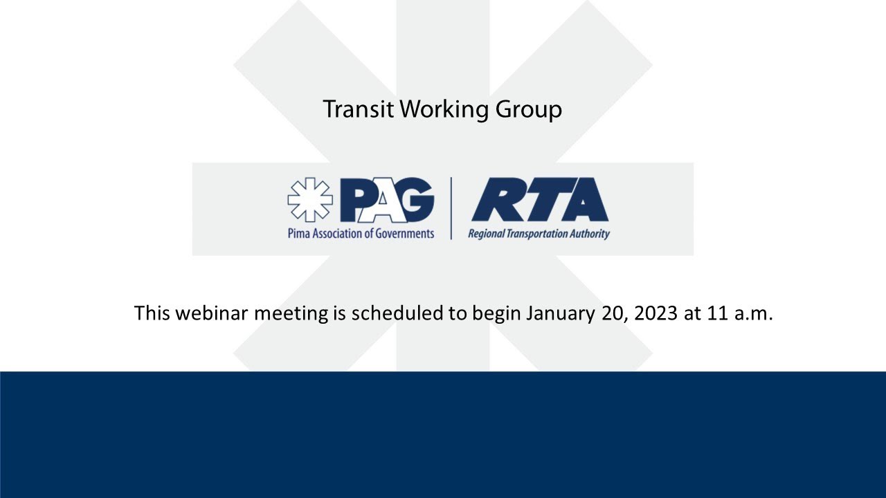 RTA Transit Working Group - January 20, 11:00 a.m.
