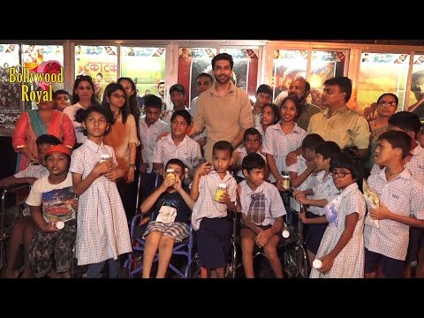Nandish Singh Sandhu Watching ‘Super30’ With Orphanage Children At Gaiety Galaxy