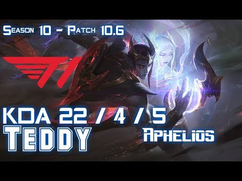 T1 Teddy APHELIOS vs KAI'SA ADC - Patch 10.6 FLEX Rank