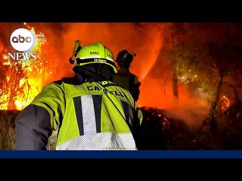 Thousands forced to flee as wildfires scorch Southern Europe