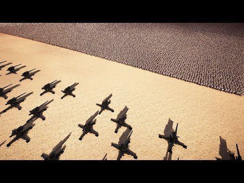 2.5 Million Egyptian Spearman Vs 600 long Range artillery | Ultimate Epic Battle Simulator 2 UEBS