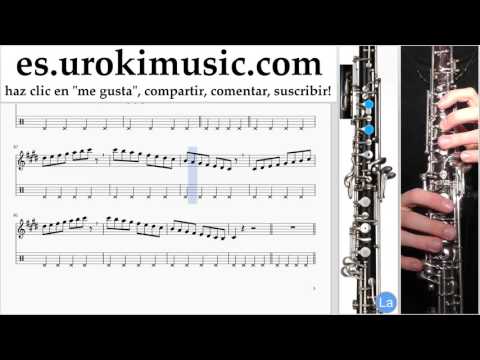 Como Tocar Oboe OneRepublic - Counting Stars Parte#1 Clases Notas Musicales Tutorial Tablatura