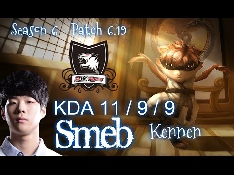 ROX Smeb KENNEN vs ZAC Top - Patch 6.19 KR Ranked | League of Legends