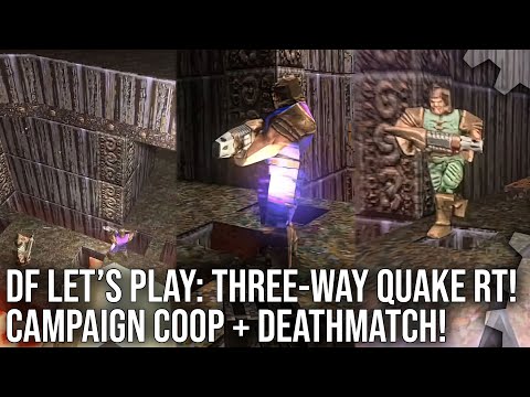 Quake RT Three-Way Let's Play - Campaign Coop/Deathmatch - RTX 3050 vs RTX 3080 vs RTX 4090!