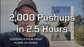 2.5 Hours, 2,000 Pushups: The Raw Footage You Asked For!