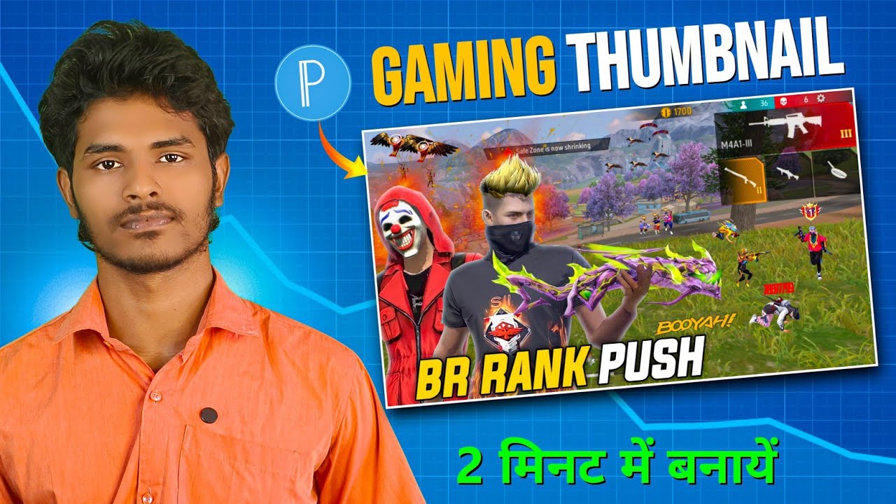 Thumbnail: How to Make Professional Gaming Thumbnail in Mobile | Gaming Thumbnail Kaise Banaye (PixelLab)