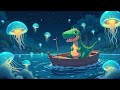 Floating Dino On Jellyfish Lake Night Chill Lofi Hip Hop Beats For Study Sleep Calm Relax